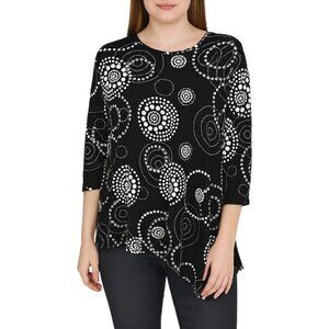 Travel Elegance Women’s Sheer 1/2 Sleeve Blouse | Small